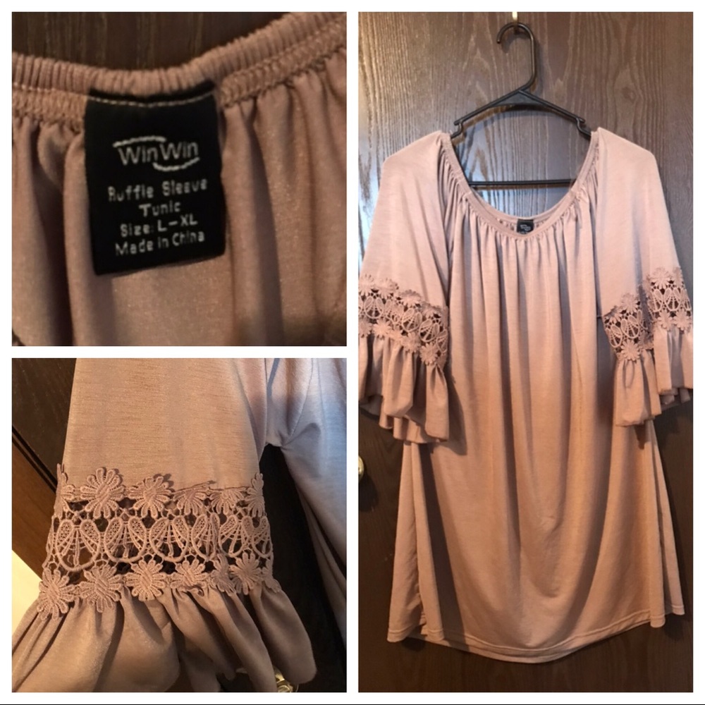 Win Win Ruffle Sleeve Sweater